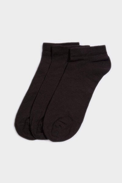 DeFacto Men's Seamless 3-Piece Bamboo Booties Socks C0109AXNS