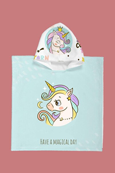 Evdek Πετσέτα παραλίας Moon Unicorn Kids Poncho