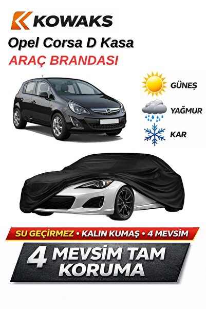 KOWAKS Opel Corsa D Kasa Oto Branda, Araba Brandası, Siyah