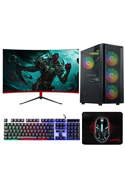 TURBOX Tx9048 i7 9700 16GB Ram 512GB SSD 8GB RX580 23.8 inç FHD Curved Oyuncu...
