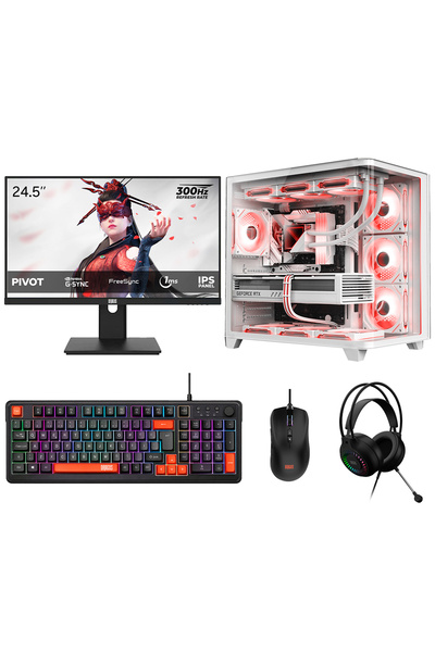 DRAGOS DRx10000 Ryzen 7 7700 16GB 512GB NVMe 16GB RX 9070XT 24.5 İnç 300Hz 1m...