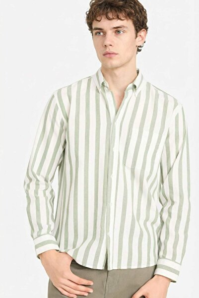 DeFacto 100% Βαμβάκι Ριγέ Πουκάμισο D6114AX26SP