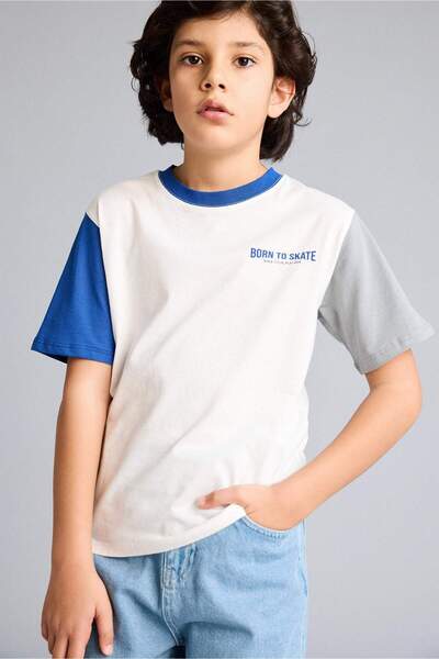 DeFacto Printed T-Shirt Boy Child G8230A826Sm