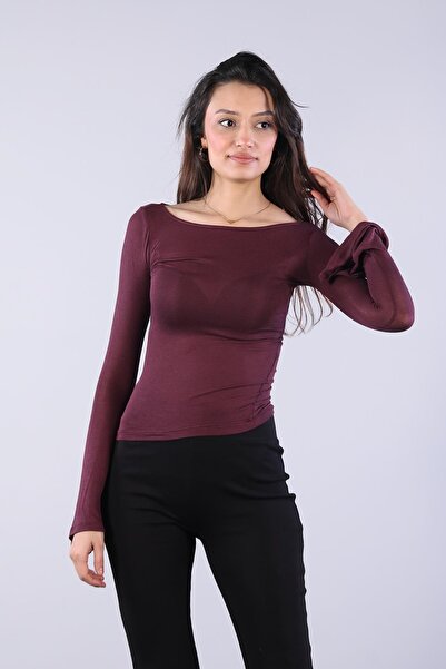 Mckanzie 6858 (N-2637) Ισπανική μπλούζα με κοντό μανίκι και διαφανή λαιμόκοψη...