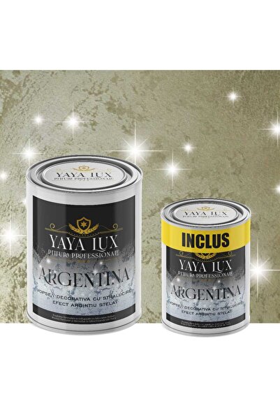 YaYa Color Pachet 2 L + 1 L Inclus, Vopsea Decorativa de Lux Argentina, Gri V...