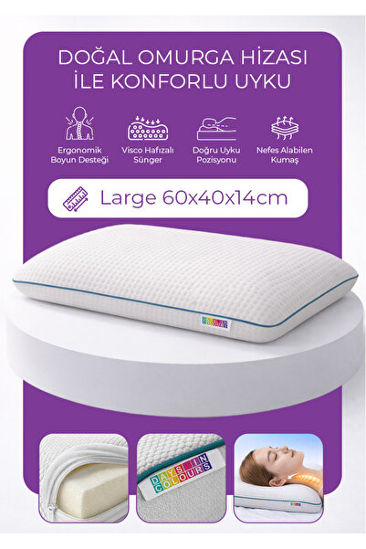 Days In Colours Ortopedik Tombul Visco Yastık - Vesta Serisi