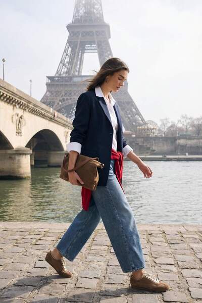 DeFacto 100% Βαμβάκι Barrel Fit Τζιν Παντελόνι Κανονικής Μέσης G8867AX26SP