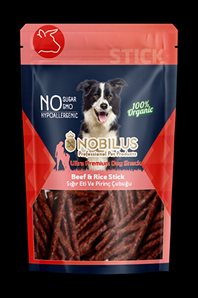 NOBİLUS Köpek Ödül Maması Biftekli Çubuklar 80 Gr