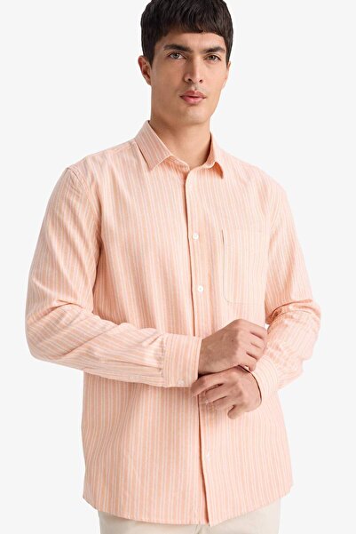 DeFacto 100% Cotton Striped Shirt D6101Ax26Sp
