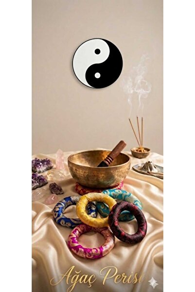 Ağaç Perisi Evri 2 Tibet Çanağı Için Büyük Simit Yastık-meditasyon Çanı Ses Ç...