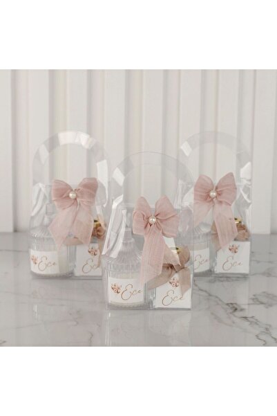 Çikolata Atölyesi Balon Temalı Asetat Çanta İçinde Oda Kokusu ve Mika Mum