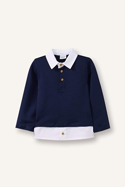 DeFacto Shirt Collar T-Shirt Baby Boy D9334A526Sp
