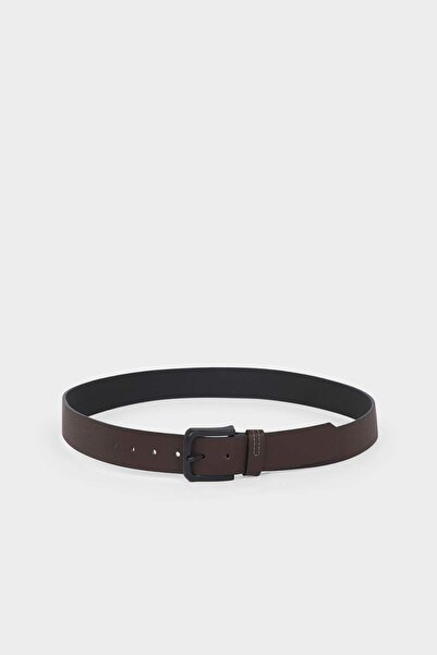 DeFacto Erkek Dikdörtgen Toka Suni Deri Jean Kemeri H0295AXNS