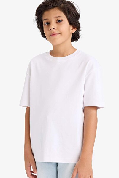 DeFacto Oversize Thick Fabric T-Shirt for Boys G6486A826Sm