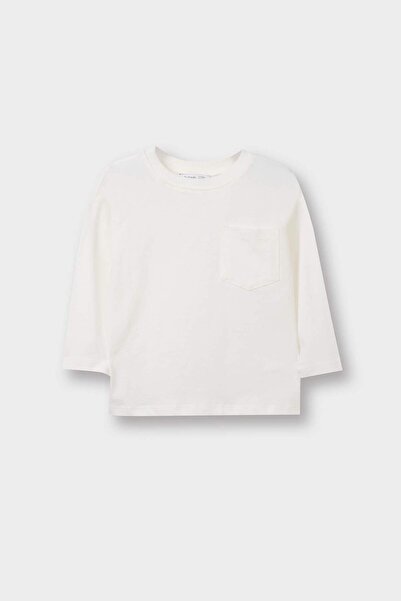 DeFacto Crew Neck Basic Plain Long Sleeve T-Shirt Baby Boy B7004A525Sp