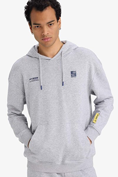 DeFacto Boxy Fit Hooded Sweatshirt F8656Ax26Sp