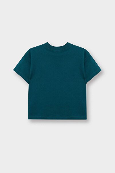 DeFacto B7771A8 T-Shirt A Maniche Lunghe Per Ragazzi, Colore Verde, Vestibilità Comoda, Capo Basic Per Bambini, Ideale Per Scuola E Tempo Libero