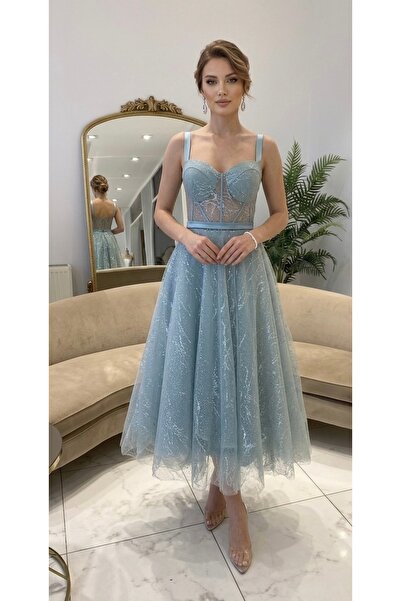 Mergen MİDİ ABİYE ELBİSE