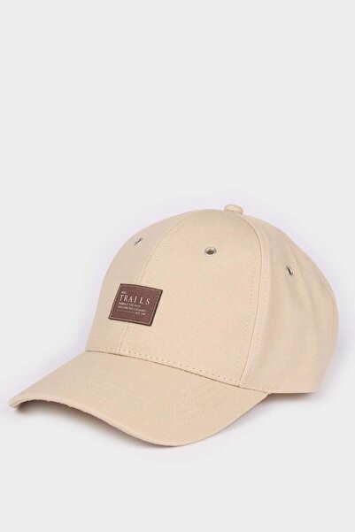 DeFacto Men's Label Printed Cotton Cap Hat G0816Ax26Sm