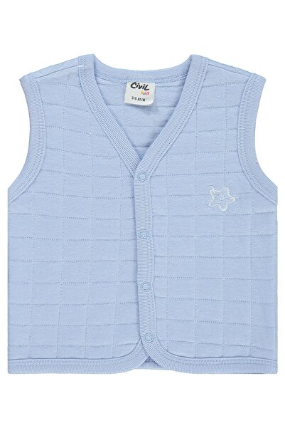 Civil Baby Star Embroidery 3-18 Months Vest - Blue