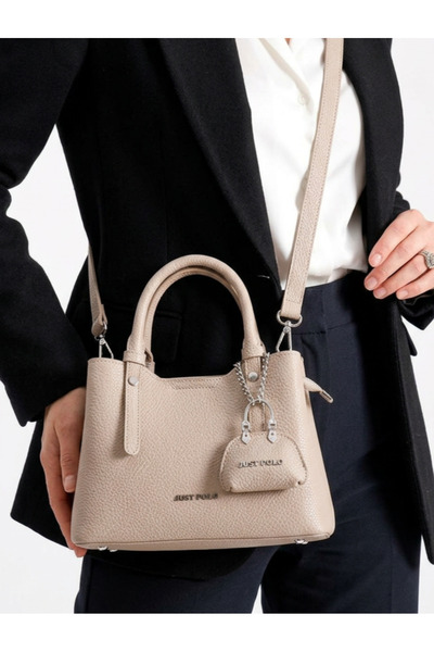 Just Polo حقيبة كتف أنيقة للنساء من الجلد الناعم الفاخر قابلة للتعديل بحزام م...