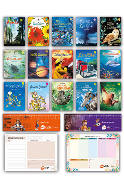 Tübitak Yayınları Popüler Bilim İlk Okuma Kitapları 15 li Set 1 (Okul Öncesi ...