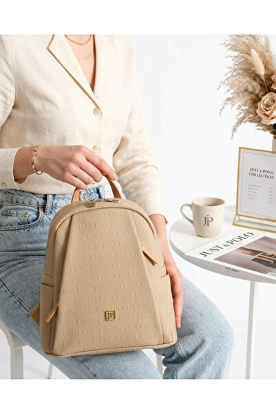 Just Polo Kadın 9 Bölmeli Orta Boy Sırt Çantası Yeni Sezon