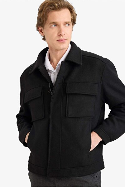 DeFacto Palton cu fermoar, croială normală G7525AX25WN