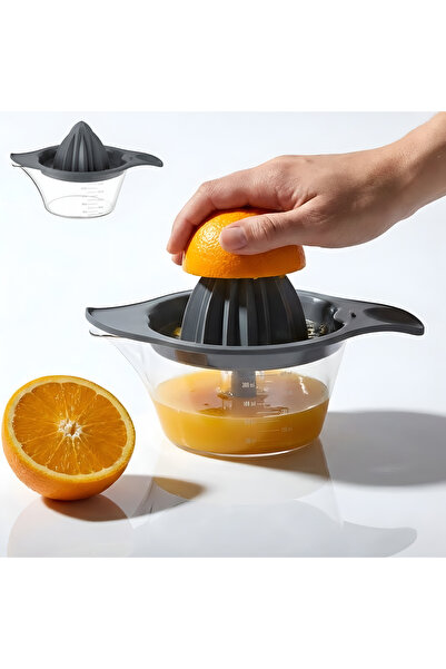 Salestore.ro storcător manual de citrice, plastic PP, capacitate 400 ml, gri,...