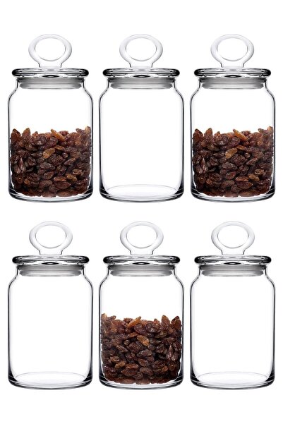 Paşabahçe 96762 6'lı Cam Kapaklı Orta Kavanoz