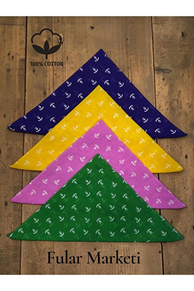 BANDANA MARKETİ Unisex 4-dijelni kaput novog uzorka 100% Pamuk bandana (fular...