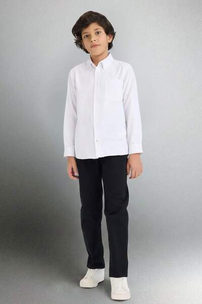 DeFacto Boy's Canvas Trousers X4224A6/Bk81 Black