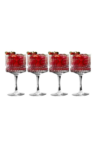 Paşabahçe 440437   إليسيا - طبق تقديم متعدد الأغراض/زجاج كوكتيل 4 قطع 500 سم ...