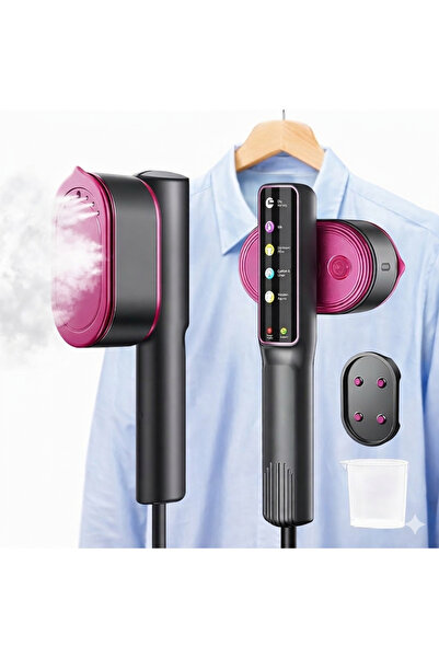 NO BRAND Aparat de calcat portabil cu aburi 1200W , talpa metalica , pentru n...