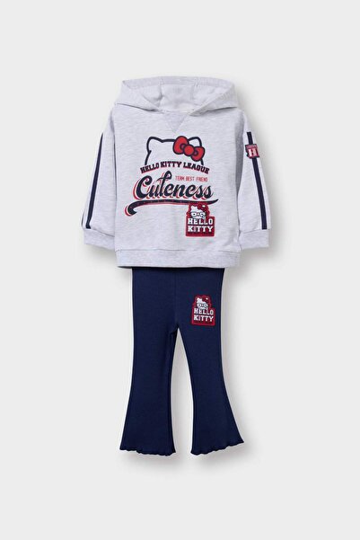 DeFacto Set 2 piese Hello Kitty cu glugă Hanorac și jambiere pentru fetiță G6...