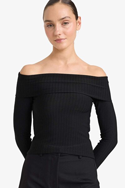 DeFacto Tricou Slim Fit cu umeri deschiși G8005AX25WN