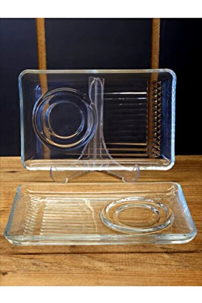 Paşabahçe Elysia 2'li Cam Çay Tabağı 54901