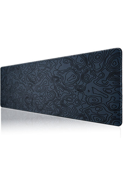 KlasseGear Pro Grey Map Lines120x60 Cm Xxxl Gaming Oyuncu Mouse Pad Mousepad
