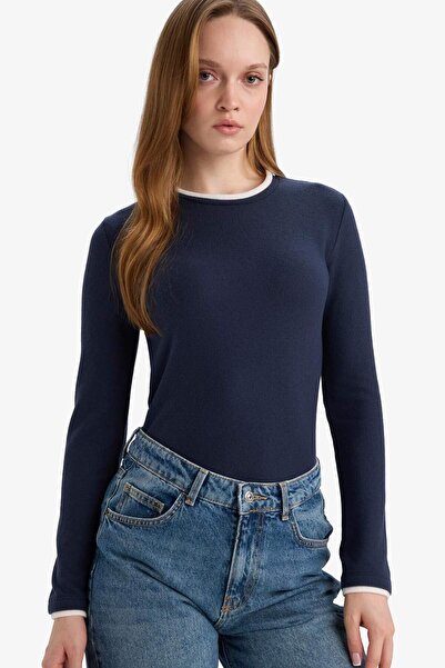 DeFacto 100% Cotton Regular Fit T-Shirt Tunic G5061Ax25Wn