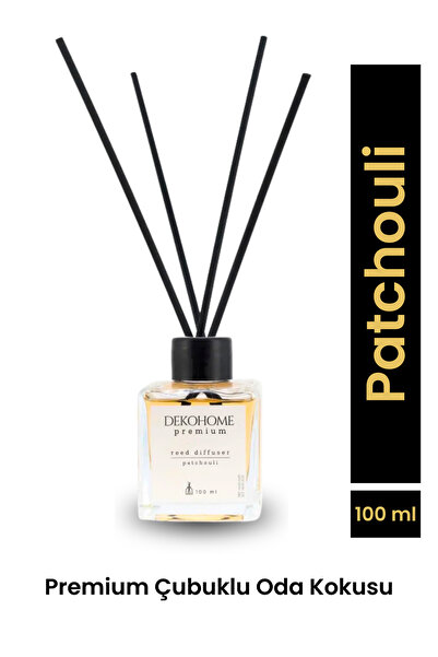 DEKOPARK Dekohome Patchouli (Paçuli) Bambu Çubuklu Oda Kokusu 100 ml - Kalıcı...