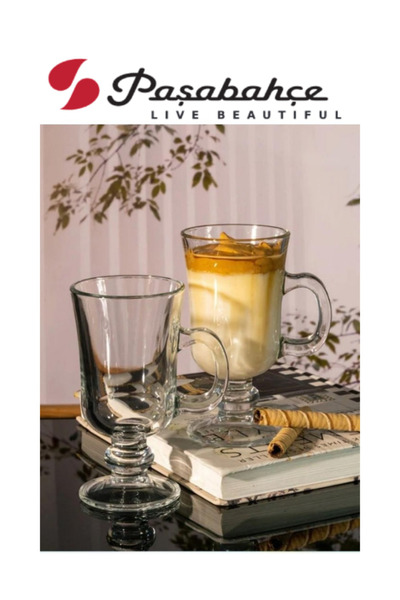 Paşabahçe 2 Adet Irısh Kulplu Latte Bardak 55141