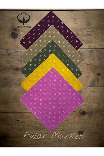 Fular Marketi 100% bumbac 5 bucăți unisex șapcă cu model Bandana