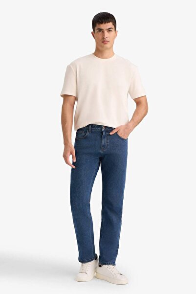 DeFacto Sergio Regular Fit Normal Fit Regular Waist Tube Leg Jean Trousers D9...