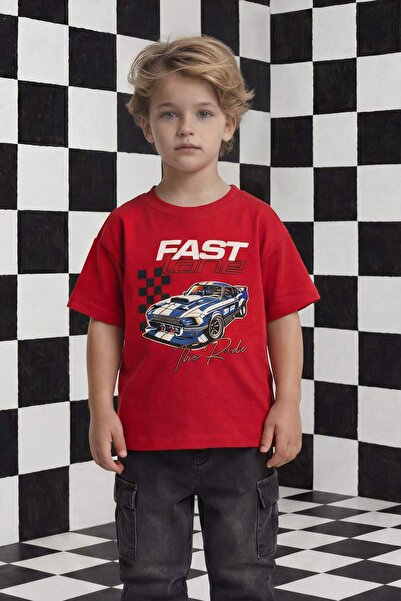 DeFacto Crew Neck Printed Short Sleeve T-Shirt Baby Boy G6138A526Sm