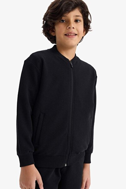 DeFacto Cardigan bomber cu guler tip colegiu pentru băieți G5202A826SP