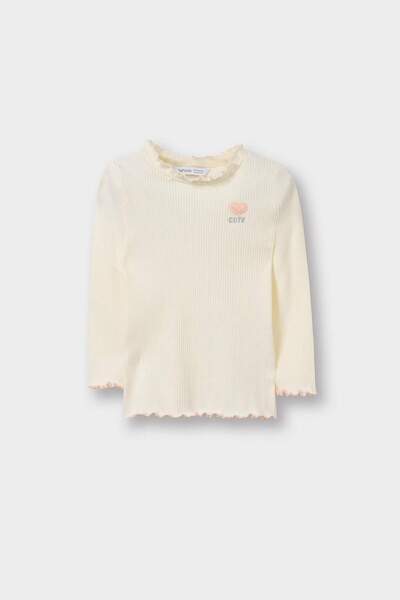 DeFacto Frilly Collar Ribbed Camisole T-Shirt Baby Girl G7495A526Sp