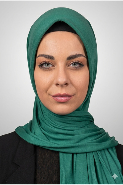 Şalcenneti.com Eșarfă practică din bumbac pieptănat pentru femei, cu burete î...