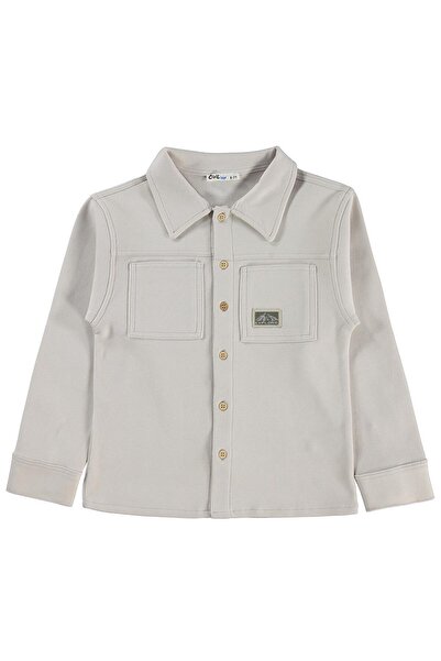 Civil Boys Basic Shirt for Ages 10-13 - Dark Stone Color