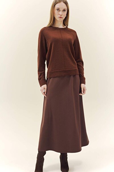 DeFacto A-Line Crepe Maxi Skirt A4706Ax25Wn