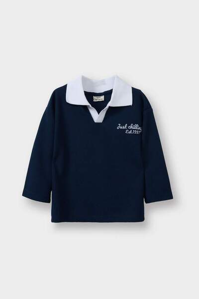 DeFacto Блуза с якичка и принт за момчета G4425A525WN